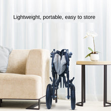 Load image into Gallery viewer, Aluminum alloy frame wheelchair is easy to fold light for the elderly strong load-bearing walking stick multi-functional trolley-Great Rehab Medical