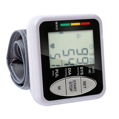 Digital Wrist Blood Pressure Monitor Pulse Heart Beat Rate Meter Device Equipment Tonometer BP Mini Sphygmomanometer Portable-Great Rehab Medical