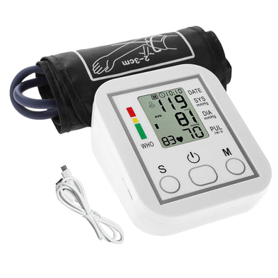 Portable Blood Pressure Monitor Household Sphygmomanometer Arm Band Type Digital Electronic Mini Blood Pressure Meter Tonometer-Great Rehab Medical