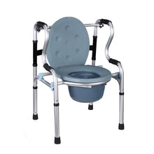 Load image into Gallery viewer, Adjustable and folding aluminum alloy commode walking aids for disabled and elderly-Great Rehab Medical