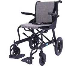 Load image into Gallery viewer, Aluminum alloy frame wheelchair is easy to fold light for the elderly strong load-bearing walking stick multi-functional trolley-Great Rehab Medical
