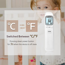 Load image into Gallery viewer, Medical Termometr Forehead Infrared Fever Thermometer Kids Termometro laser Lcd Non-contact Thermometre Temperature Measurement
