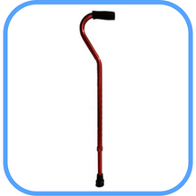 Load image into Gallery viewer, Height Adjustable Lightweight Offset Handle Walking Cane-Great Rehab Medical
