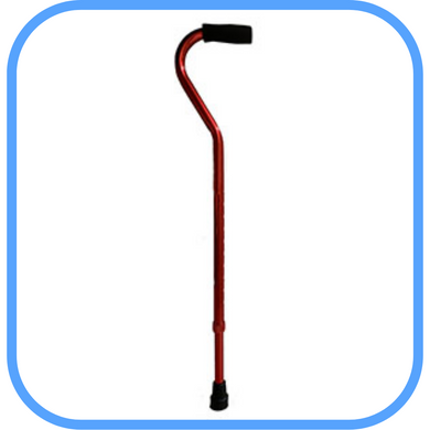 Height Adjustable Lightweight Offset Handle Walking Cane-Great Rehab Medical