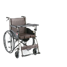 Load image into Gallery viewer, Strengthen the aluminum alloy wheelchair high load-bearing trolley for the elderly lightweight folding transport tool-Great Rehab Medical
