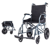 Load image into Gallery viewer, Corrosion resistant thickened aluminum alloy wheelchair with strong load-bearing capacity portable folding walking stick-Great Rehab Medical
