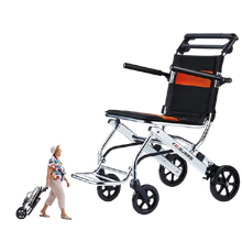 Load image into Gallery viewer, Thickened aluminum alloy manual wheelchair with strong load-bearing capacity folding light walking stick for the elderly-Great Rehab Medical
