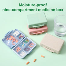 Load image into Gallery viewer, Portable Colorful f9 Slots Medicine Box Health Care Container Case Pill Box Splitters Travel Pill Box Tiny Box Easy to Carry
