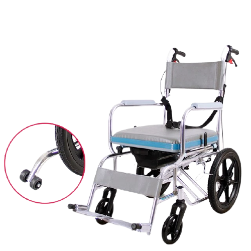 Load bearing strong aluminum alloy wheelchair easy to clean folding walking stick multi-functional mobility trolley for elderly-Great Rehab Medical