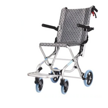 Load image into Gallery viewer, Light aluminum alloy wheelchair durable folding super light walking stick multi-functional home old children&#39;s trolley-Great Rehab Medical
