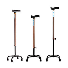 Load image into Gallery viewer, Aluminum foldable walking stick free standing old man walkers for adults cane-Great Rehab Medical
