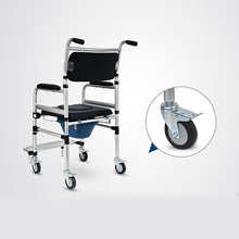 Load image into Gallery viewer, Hot sale dult bath toilet potty disabled commode chair with wheels and foot pedal-Great Rehab Medical
