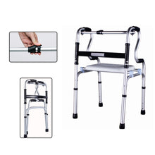 Load image into Gallery viewer, Adjustable and folding walking aids with shower chair aluminum alloy medical walker for elderly-Great Rehab Medical
