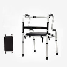 Load image into Gallery viewer, Adjustable aluminum alloy walkers for elderly high quality walking aids with PU seat board-Great Rehab Medical
