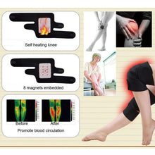 Load image into Gallery viewer, 1 Pair Tourmaline Self Heating Kneepad Magnetic Therapy Knee Support Tourmaline Heating Belt Knee Massager Knee Pad Bone Care-Great Rehab Medical
