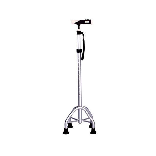 Medical four-legged walking stick for elderly foldable flexible walking cane free standing-Great Rehab Medical