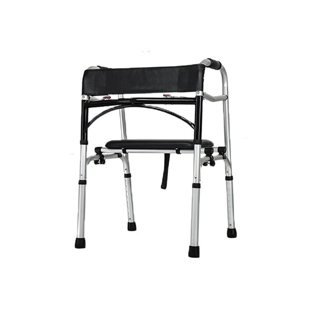 Hot sale adjustable and folding portable frame walker walking aids with comfortable backrest-Great Rehab Medical