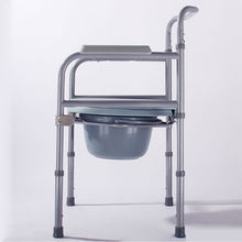 Load image into Gallery viewer, Home care adult adjustable potty bedside foldable commode chair for elderly or disabled-Great Rehab Medical
