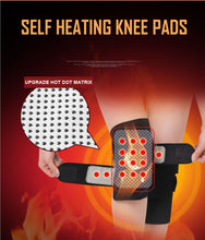 Load image into Gallery viewer, 1 Pair Knee Brace Support Pads Adjustable Tourmaline self-heating magnetic therapy Knee Protective Belt Arthritis Knee Massager-Great Rehab Medical
