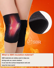 Load image into Gallery viewer, 1 Pair Knee Brace Support Pads Adjustable Tourmaline self-heating magnetic therapy Knee Protective Belt Arthritis Knee Massager-Great Rehab Medical
