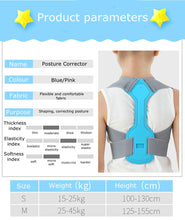 Load image into Gallery viewer, Children Kid Shoulder Back Brace Support Adjustable Magnetic Posture Corrector Spine Lumbar Support Brace Belt-Great Rehab Medical
