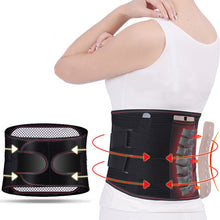 Load image into Gallery viewer, Orthopedic Tourmaline Self-heating Magnetic Steel Bone Waist Widen Belt Men Women Lumbar Support Back Brace Belt With 3pcs Pad-Great Rehab Medical
