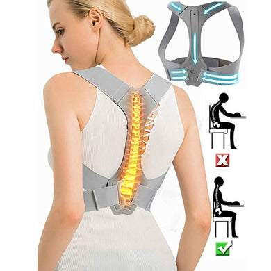 Posture Corrector Back Support Brace for Women & Men, Comfortable Ergonomic Design Back Straightener/Shoulder Strap-Great Rehab Medical