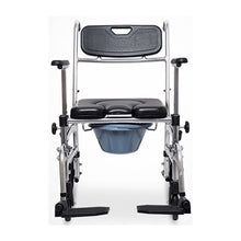 Load image into Gallery viewer, High quality commode chair hospital adjustable folding shower bath chair with wheels-Great Rehab Medical
