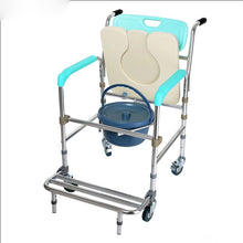 Load image into Gallery viewer, Bedside bath chair foldable disabled commode chair with bedpan for elderly-Great Rehab Medical
