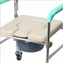 Load image into Gallery viewer, Bedside bath chair foldable disabled commode chair with bedpan for elderly-Great Rehab Medical
