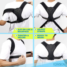 Load image into Gallery viewer, Posture Corrector Back Brace Adjustable Posture Brace for Upper Back Shoulder Pain Relief Posture Trainer Spine Posture Support-Great Rehab Medical
