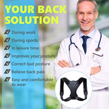 Load image into Gallery viewer, Posture Corrector Back Brace Adjustable Posture Brace for Upper Back Shoulder Pain Relief Posture Trainer Spine Posture Support-Great Rehab Medical
