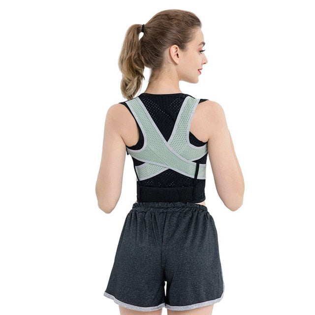 Adjustable Back Posture Corrector Clavicle Spine Back Shoulder Lumbar Brace Support Back Pain Relief Prevents Slouching-Great Rehab Medical