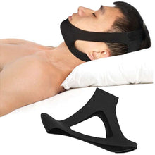 Load image into Gallery viewer, Anti Snoring Chin Strap Anti Snore Stop Snoring Jaw Belt Sleep Support for Woman Man Care Sleeping Tools Black-Great Rehab Medical
