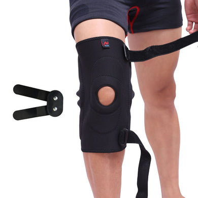 Professional Sports Safety Knee Support Brace Stabilizer with Adjustable Hinged Knee Support Pad Guard Breathable Knee Protector-Great Rehab Medical