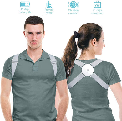 Posture Corrector for Wemen/Men/Kids, Back Brace Posture Corrector with Intelligent Sensor Vibration Reminder,Improves Posture-Great Rehab Medical