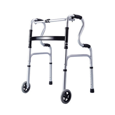 Lightweight disabled people walkers folding elderly aluminum alloy frame walker with wheels-Great Rehab Medical