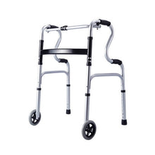 Load image into Gallery viewer, Lightweight disabled people walkers folding elderly aluminum alloy frame walker with wheels-Great Rehab Medical
