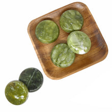 Load image into Gallery viewer, 6x6cm Spa hot Stone Beauty Stones Massage Green stone Natural Stone Hot Relieve Stress RELAX jade massage set toe massage-Great Rehab Medical
