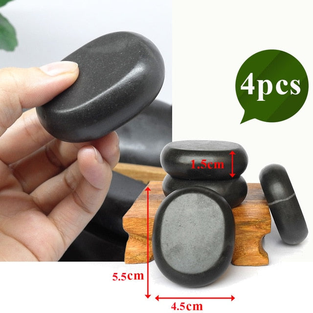 Hot Stone Massage Set Relieve Stress Back Pain Health Care Acupressure Lava Basalt Stones for Healthcare hot spa rock-Great Rehab Medical