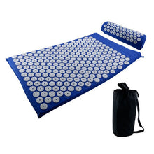 Load image into Gallery viewer, Eco Mat Acupressure Massager Natural Linen Cotton Acupuncture Mats +Pillow Back Reflexology Trigger Point Massage Stress Relief-Great Rehab Medical
