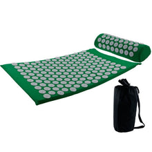 Load image into Gallery viewer, Acupressure Massage Mat Massager Cushion Mat Shakti Relieve Acupressure Mat Body Pain Acupuncture Spike Yoga Mat with Pillow-Great Rehab Medical
