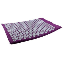 Load image into Gallery viewer, Eco Mat Acupressure Massager Natural Linen Cotton Acupuncture Mats +Pillow Back Reflexology Trigger Point Massage Stress Relief-Great Rehab Medical
