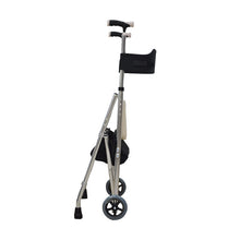 Load image into Gallery viewer, Aluminum alloy 2 wheels foldable shopping rollator walker with storage basket and soft seat-Great Rehab Medical
