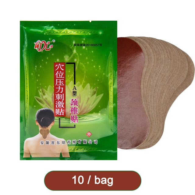 80PCS Neck Relief Patches Chinese herbal medicine Cervical Pain Relieving Paster Knee Pain Relief Patch-Great Rehab Medical