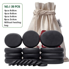 Load image into Gallery viewer, Tontin Hot Stone Massage Set Heater Relieve Stress SPA Solan Health Care Lava Basalt round massage tool Stones CE RoSH-Great Rehab Medical
