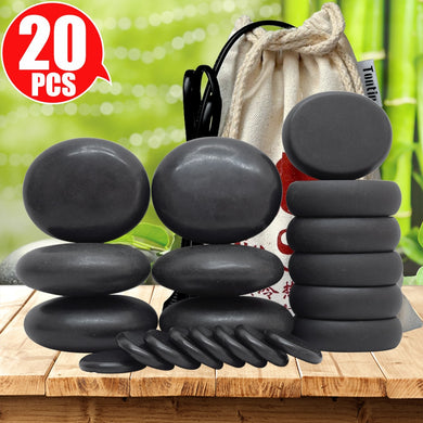 TONTIN Hot stone Massage set round stone basalt massage stones massager tool Salon SPA Heater bag 220 & 110 Volt CE and ROHS-Great Rehab Medical