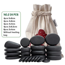 Load image into Gallery viewer, Tontin Hot stone Massage Body Basalt Stone set Beauty Salon SPA with Thick Canvas Heating bag healthcare back pain relieve-Great Rehab Medical
