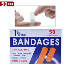 Load image into Gallery viewer, 50pcs bandages Waterproof Breathable Band Aid Hemostasis Adhesive Bandages Medical Patch Curative-Great Rehab Medical
