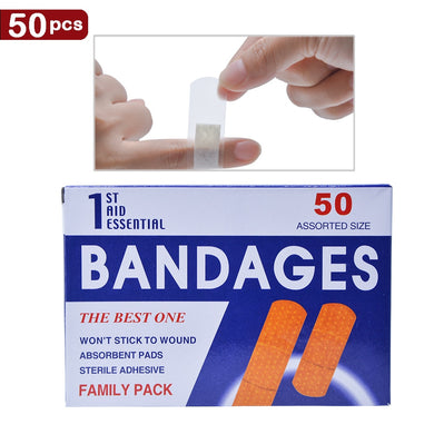 50pcs bandages Waterproof Breathable Band Aid Hemostasis Adhesive Bandages Medical Patch Curative-Great Rehab Medical